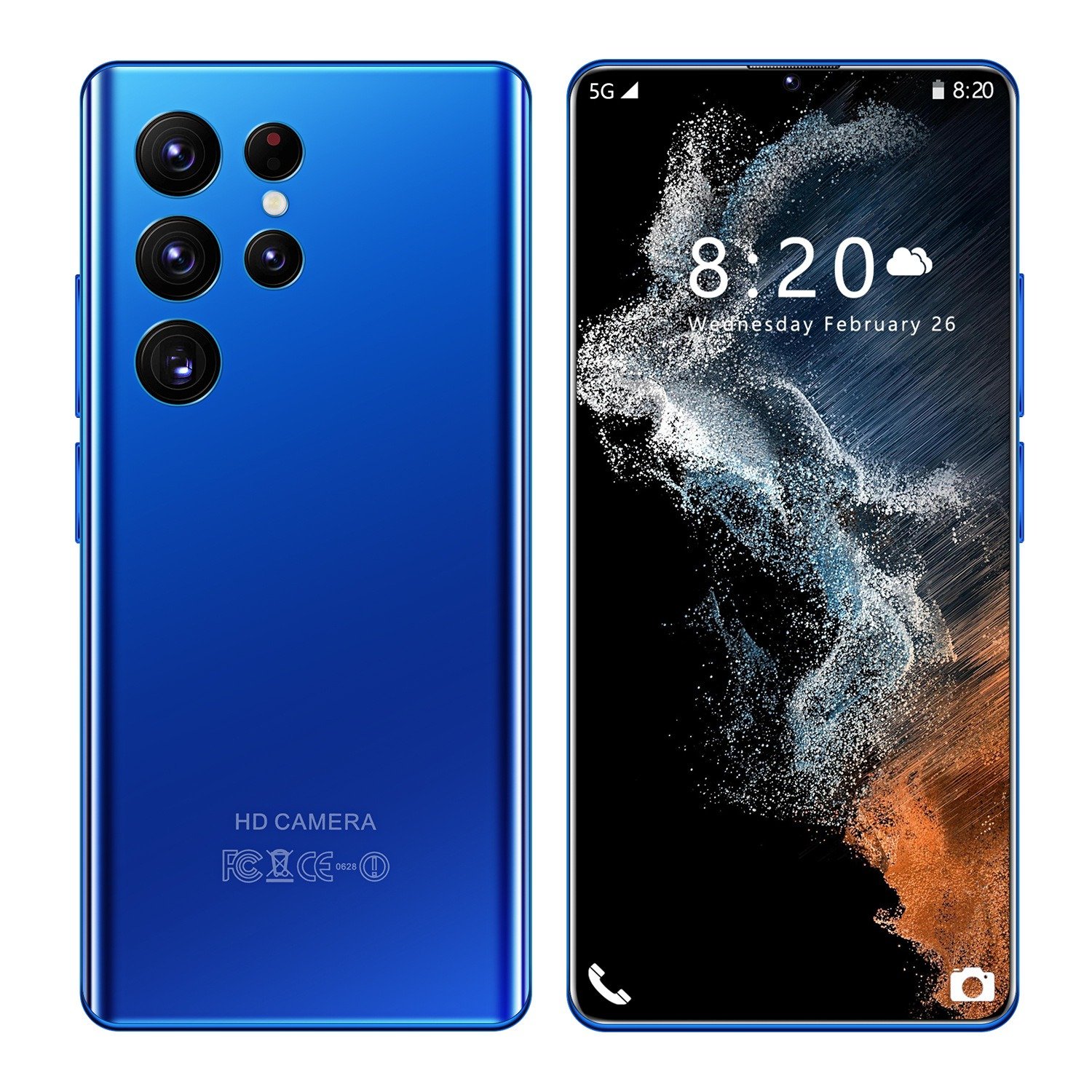 S21 Ultra New arrived Unlocked Mobile Phones Dual SIM Smart Phone Large Battery and Big Screen Android smart phone s21 ultra